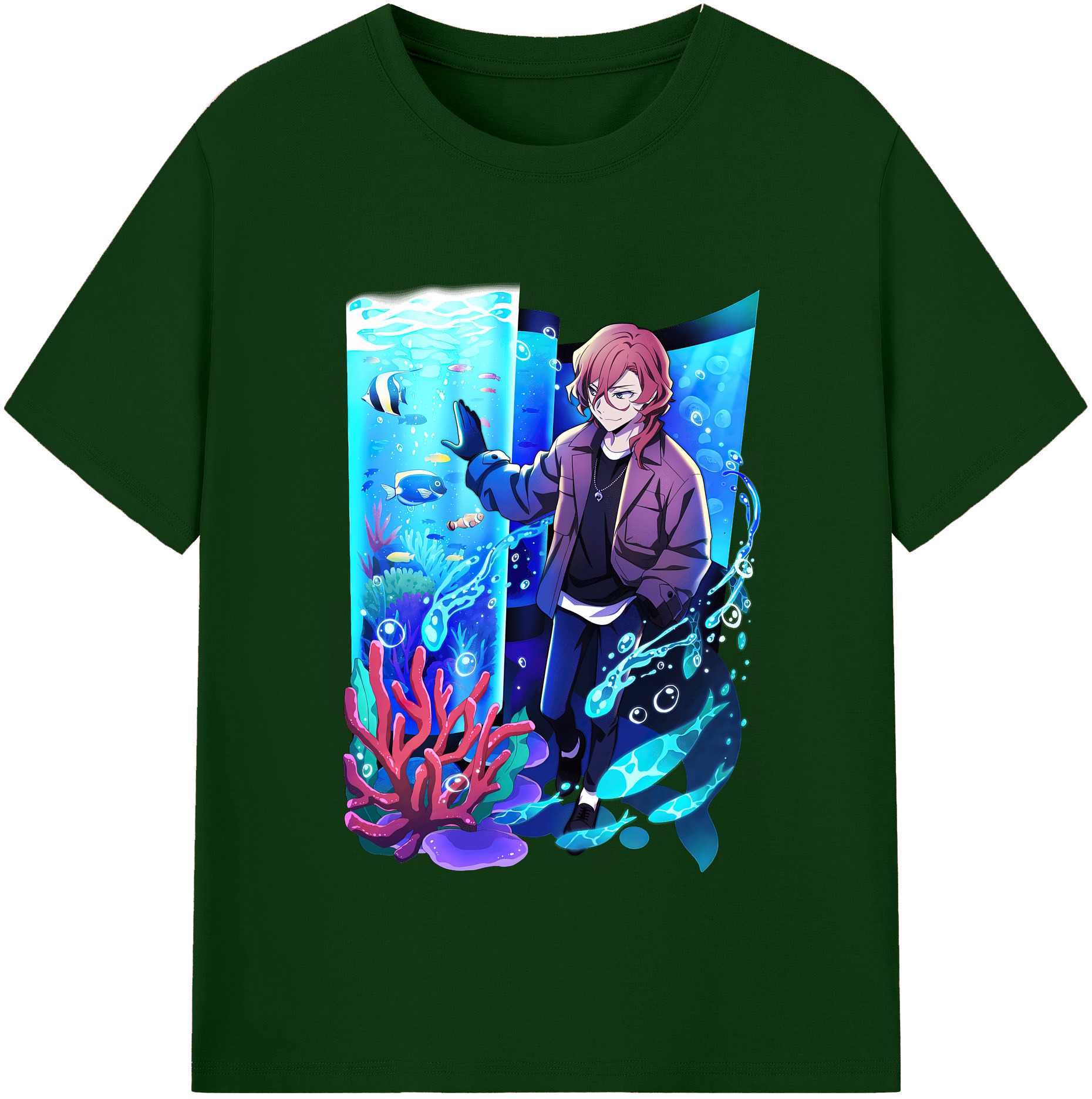 （画像用） 文豪ストレイドッグス Bungo Stray Dogs 綿100％半袖Tシャツ（フロントプリント）